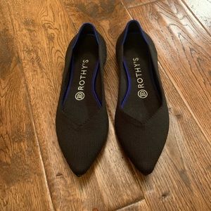 Rothy’s black point flats 8